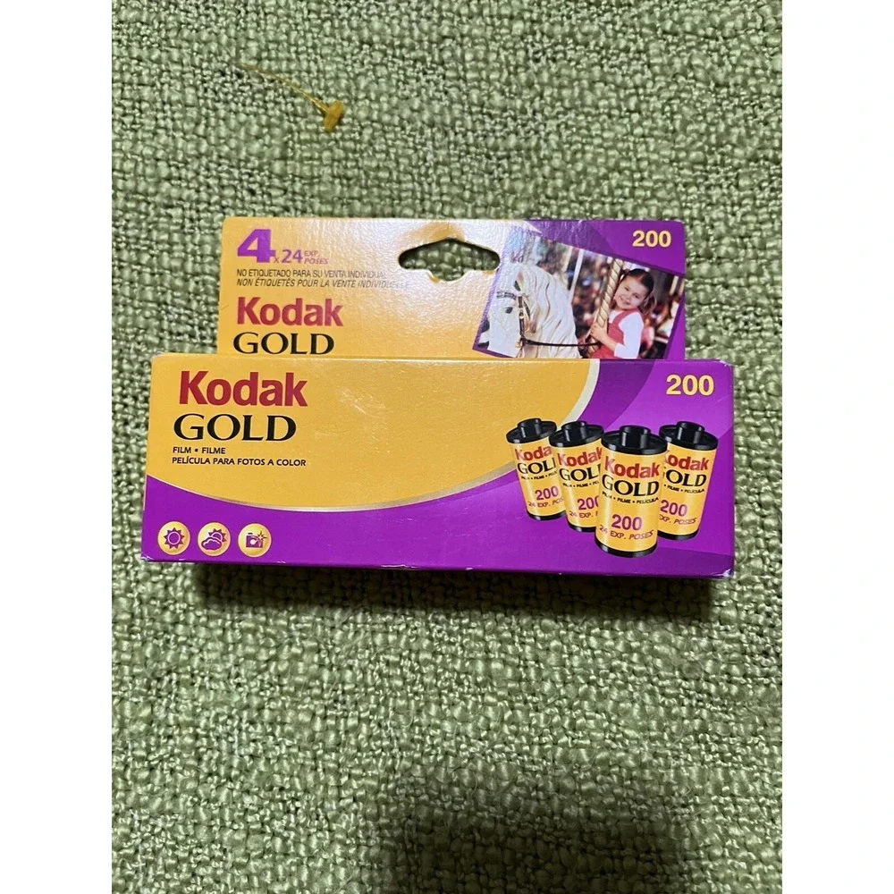 KODAK GOLD 35mm FILM 4 PACK..ISO 200 24 EX IN THE SEALED BOX..EXP 03/2009